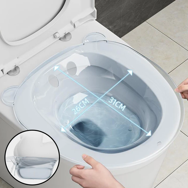 Toilet Sitz Bath Basin Home Toilet Bidet Female Private Parts Special Washing Buttocks Free Squatting Basin Pregnant Women Maternity Confinement Basin