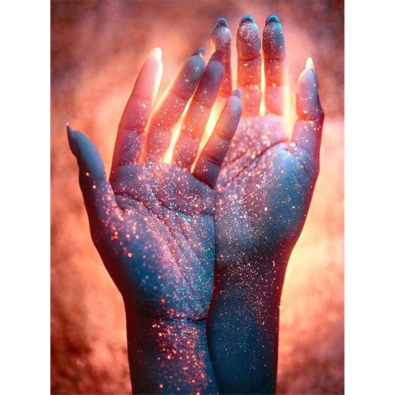 Алмазная 5D картина с эффектом пламени и блеска вышивка крестиком своими руками