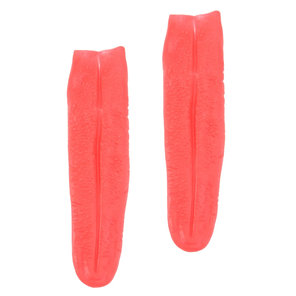 

2 Pcs Simulated Long Tongue Scary Stage Prop Toys Halloween Cosplay Festival Haunted House