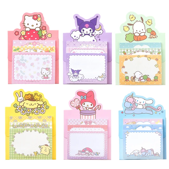 Hello Kitty Cool Face Pattern Sticky Notes