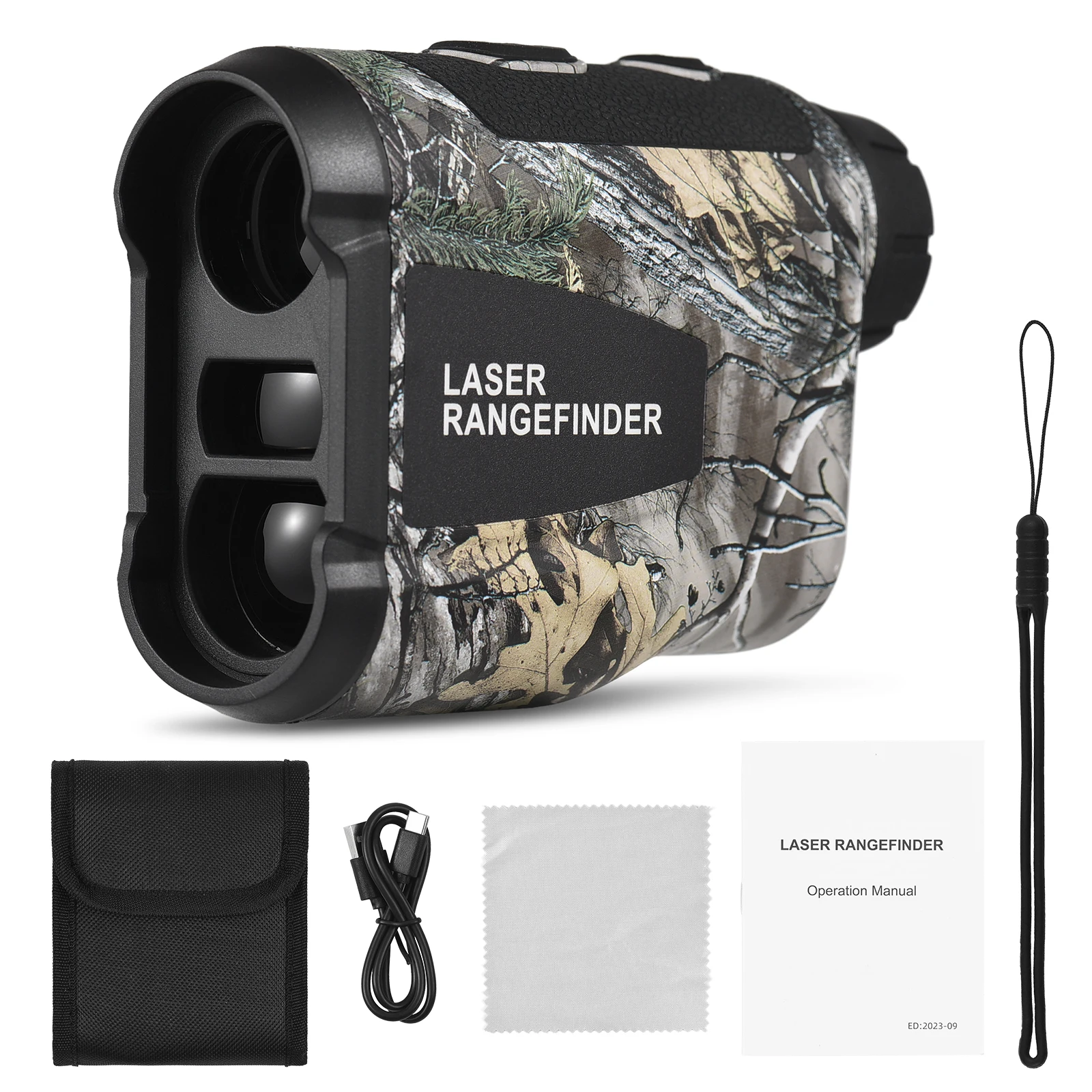 Laser Range Finder Telescope High Precision Handheld Ranging Slope Height Angle Measurement Camouflage Military Hunting Golf