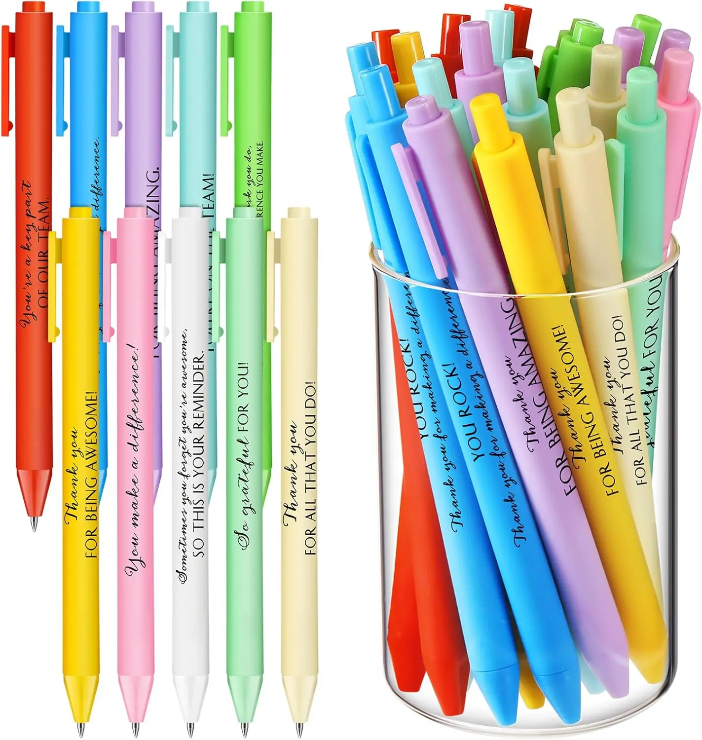 10  Pcs Gel Ink Pens Inspirational Motivational Quote Pen Retractable Roller Ball Pen Smooth Writing Office Home 3