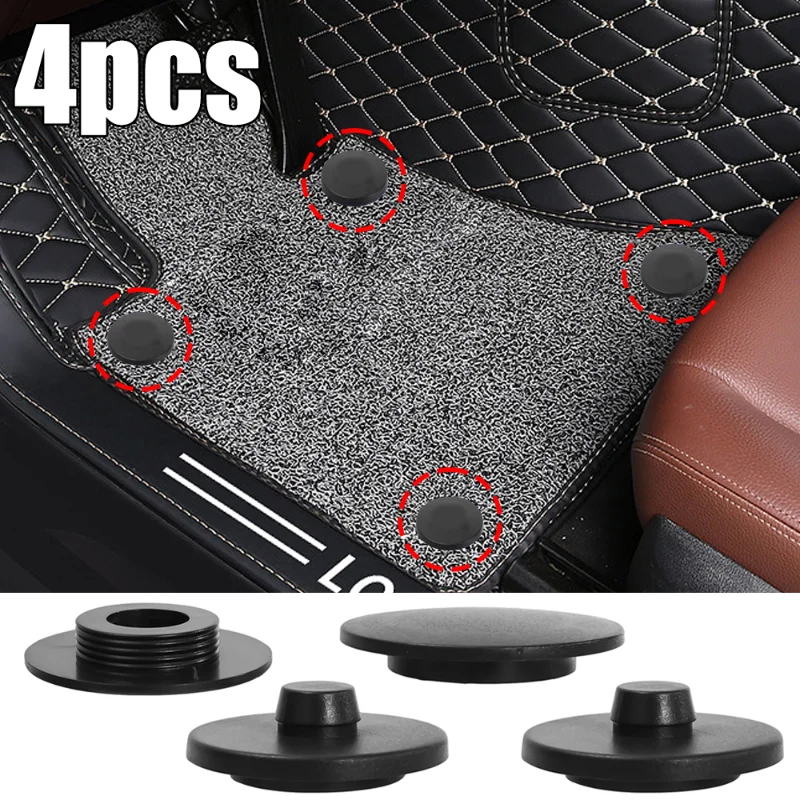 4pcs Car Floor Mat Clips, Mounting Clamps, Double Layer