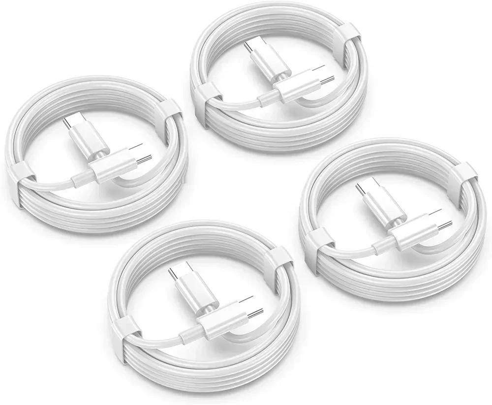 Pack of 20/100 USB-C to USB-C PD Quick Charging Cables - 1M 3ft Length