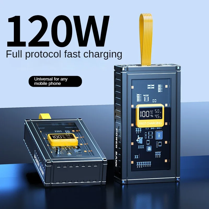 

Transparent Mecha Digital Display with Fast Charging Container