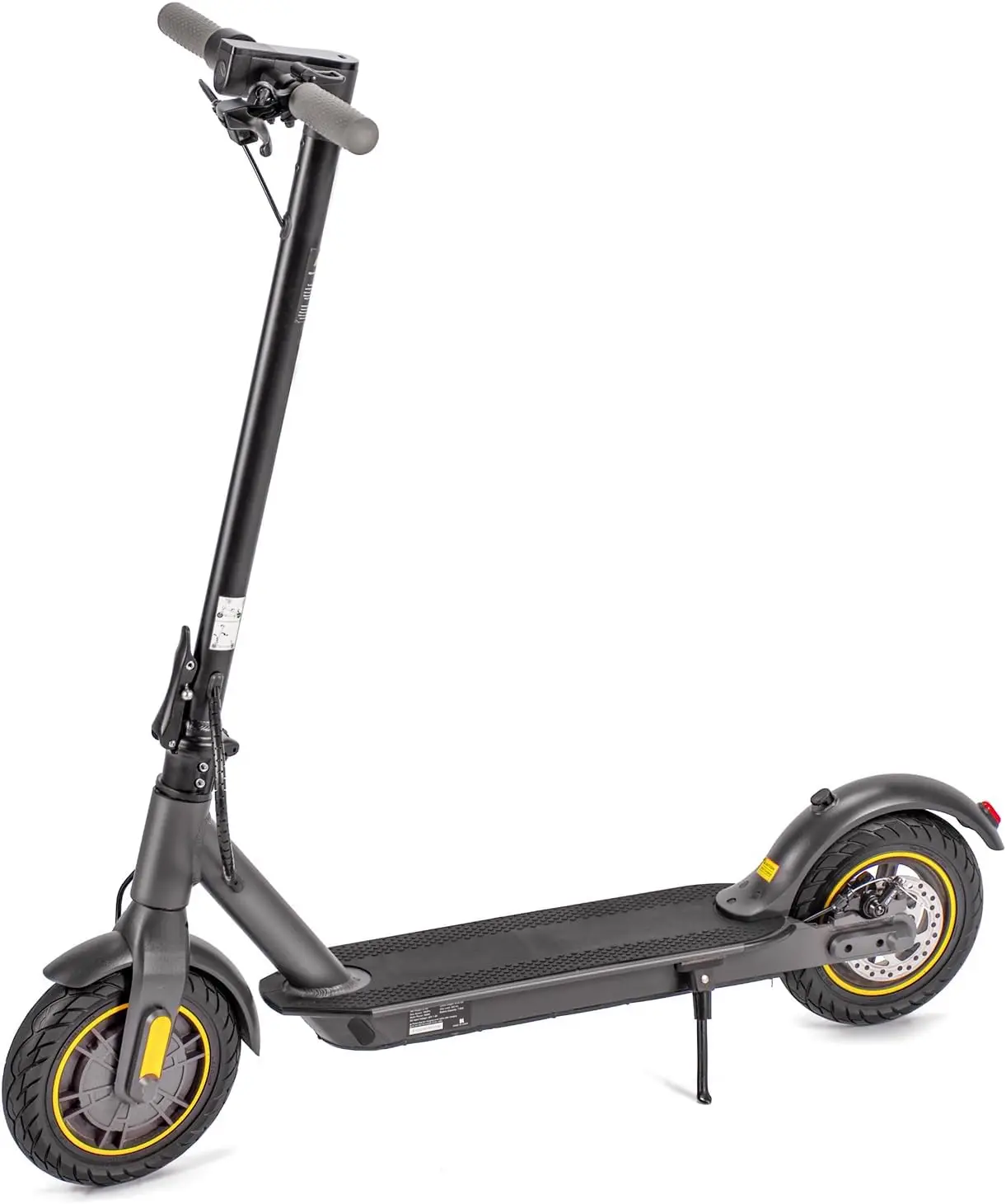 - 10 Solid Tires 500W Motor 19 Miles Range/Max 20MPH Smart App Aluminum Frame Folding Commuting Electric Sco