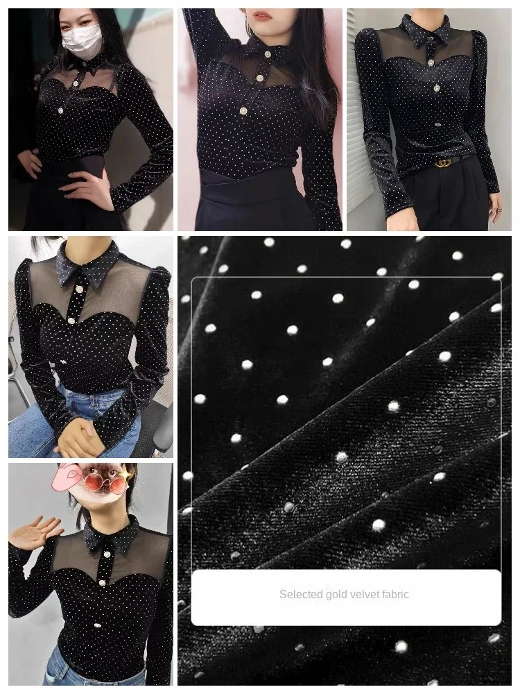 新品タグ付き SHEER VELOUR POWER SHOULDER TOPS V-Neck Sleeveless Women's Dress with Sheer Jacket Set - Plus