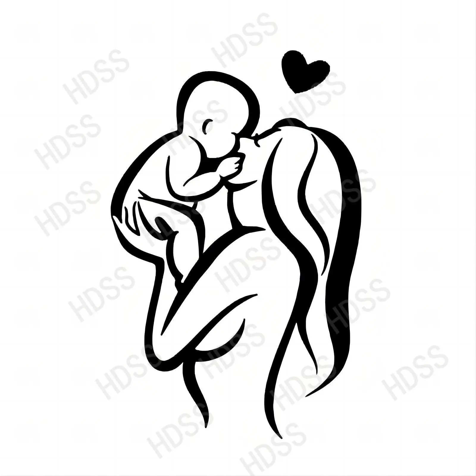 

HDSS-Baby on Board Mom Fun Lovely Sticker Vinyl Decal Car Styling Cartoon Decoration /2010