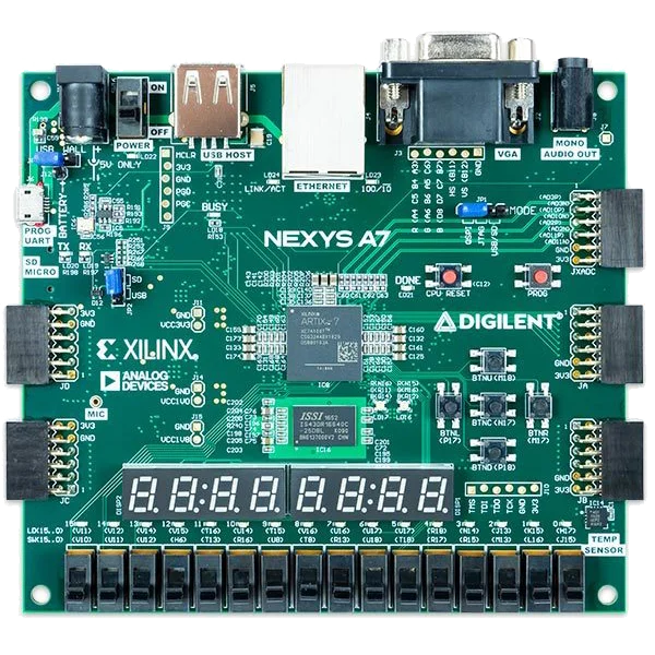 Nexys A7-100T Scheda Di Sviluppo Xilinx Fpga Risc-V Xup Digilent