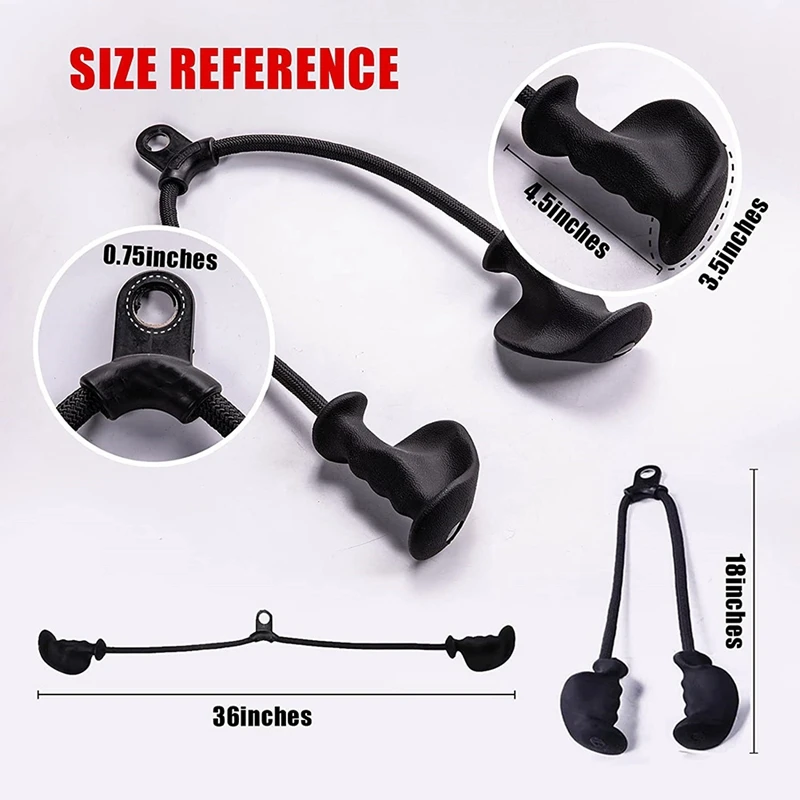 Ergonomic Triceps Rope Pull Down with Anti-Slippery Natural Rubber Grip for More Muscle Fibers-Gym Rope for Push Downs gym accessories,gym workout rope