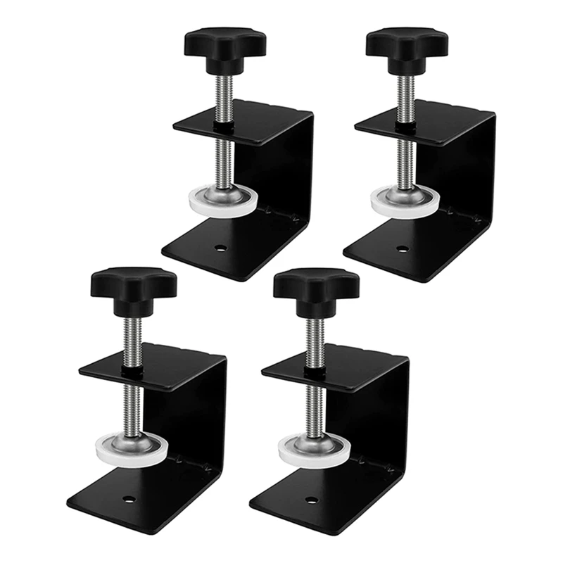 

Drawer Front Panel Installation Clamp Hardware Jig C Clamp 3Mm Thicker Drawer Drill Hole Guide U Clamp(4 Pack)