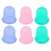 4pcs Suction Cups Silicone Vacuum therapy Vacuum Cans Vacuum Suction Cups Massage Body Cups Massage Jars Anti Cellulite Massager 6