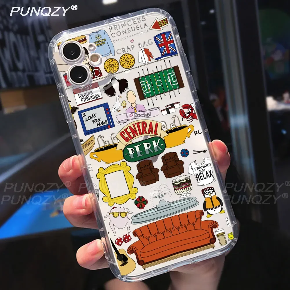 Friends TV Show Phone Case For iPhone 16 15 14 13 12 11 Pro Max 8 7 Plus SE X XS XR TPU Silicone Cover — view 3
