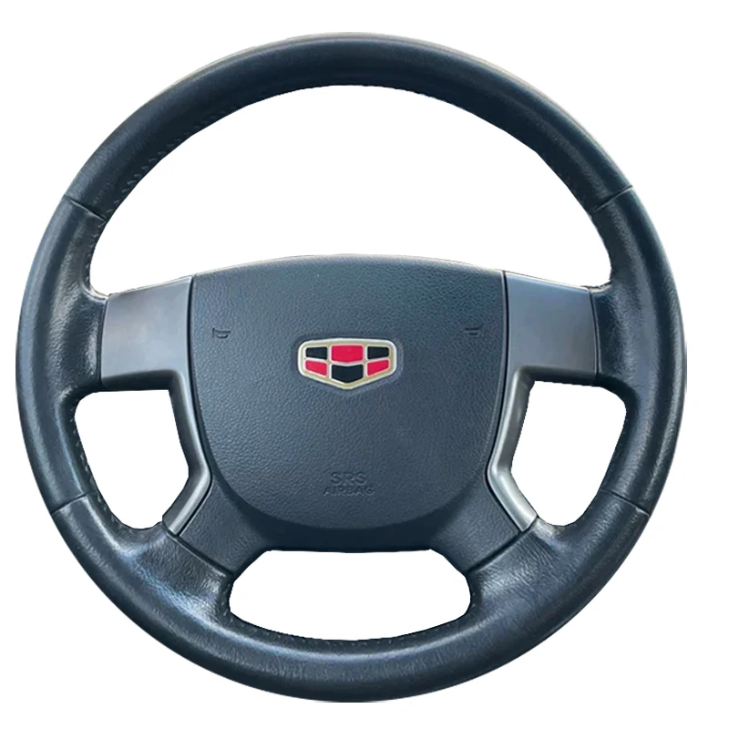 Auto lenkrad abdeckung für geely emgrand ec715 ec718 ec7 napa Leder lenk folie Hand nähen langlebig schwarz – Detail 1
