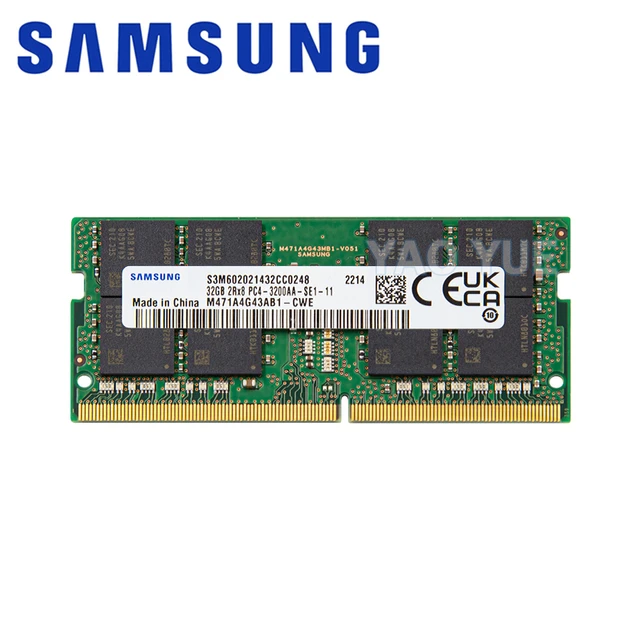 SAMSUN ノートPC用メモリ DDR4-3200 32GB（16GB 2枚）