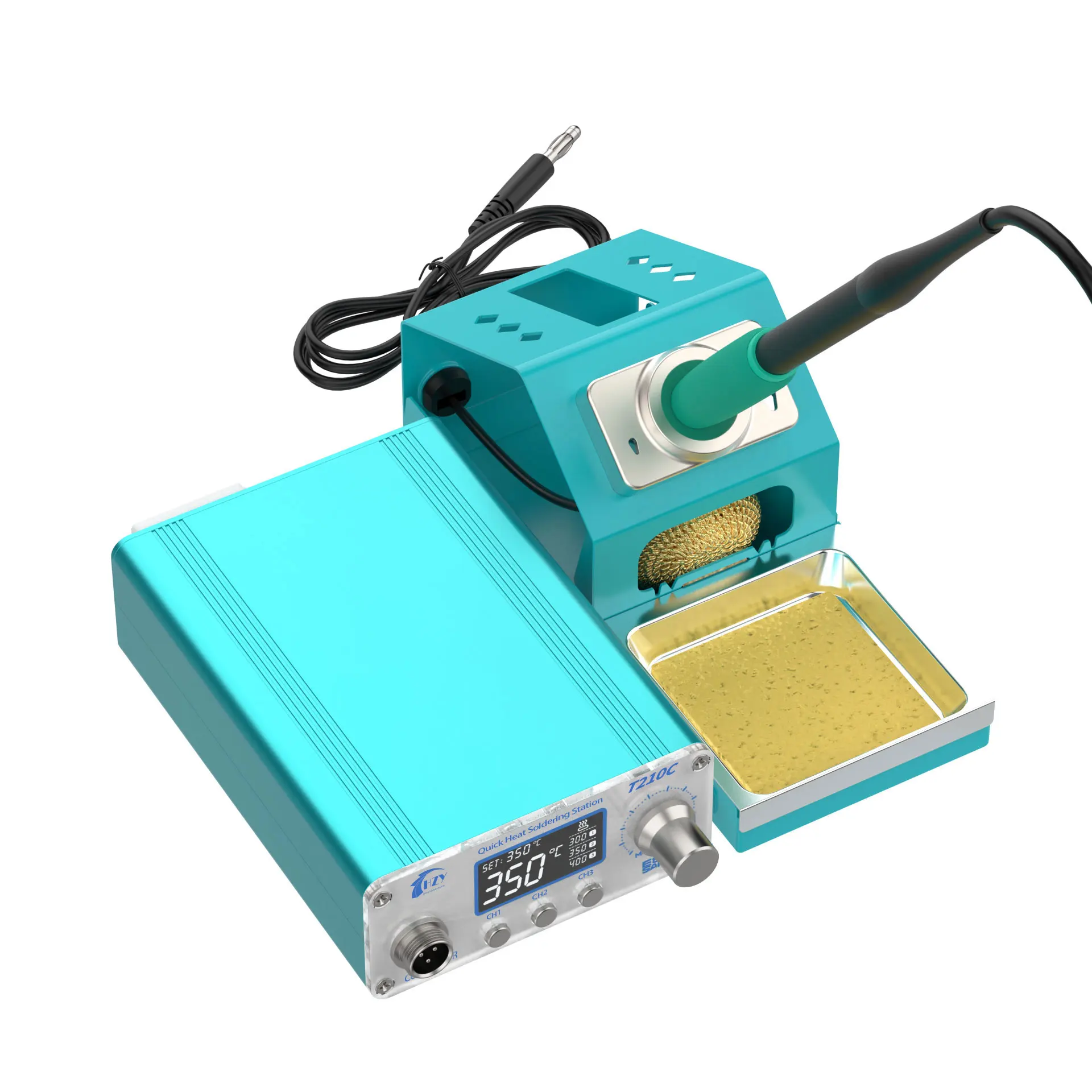 HZY-T210C Soldering Station LED Digital Adjustment Precision Welding Tools for Motherboard CPU Welding with 210 Soldering Tip Soldering Station Soldering Tool Welding Tool
