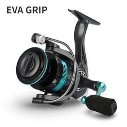 Billings DK Series Spinning Fishing Reel - High Precision Gear Ratio with 22LB Max Drag and CNC Metal Spool, Versatile for Freshwater and Saltwater (Blue)