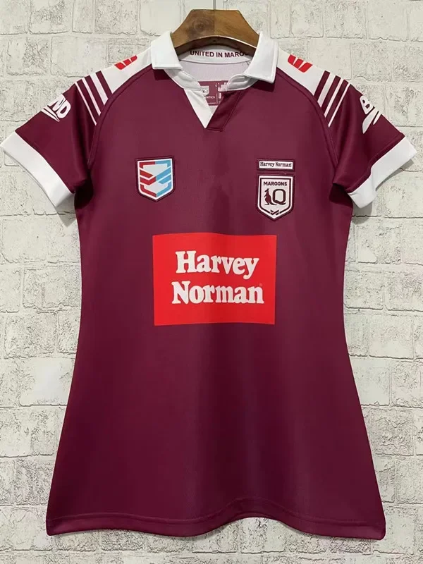

2024 Harvey Norman Womens Home/ QLD Maroons Rugby Jersey Size:S--XL (Custom name and number )