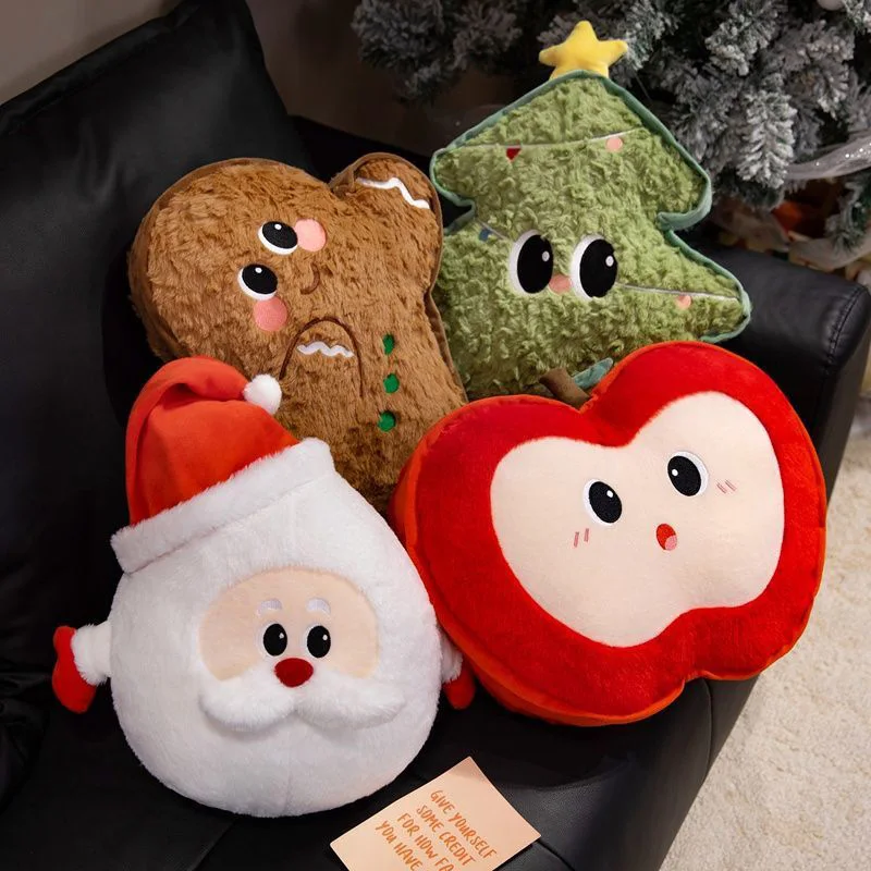 산타클로스 봉제 인형 크리스마스 트리 봉제 인형 어린이 크리스마스 선물 봉제 장난감 진저브레드맨 봉제 인형