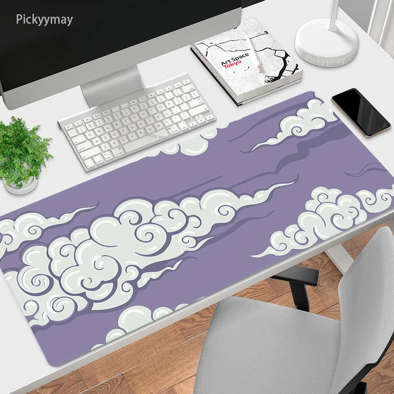 Anime Art Mouse Pad Desk Mat Tapetes pc Gamer Tapete Office Home Table Mause Teclado Xxl Computador Mouse Pad Estilo Chinês - Imagem 3