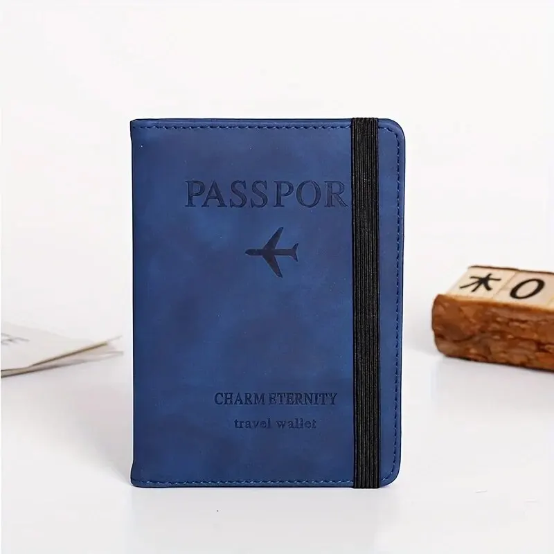 RFID Leather Passport Cover and Card Holder - Travel Essentials
