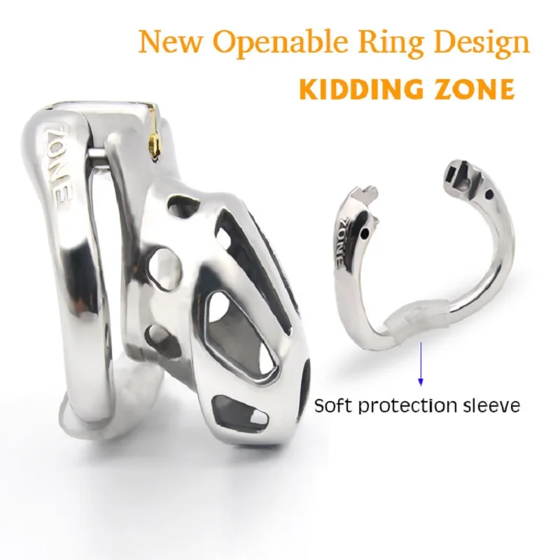 Urethral Lock Metal Openable Ring Design Male Chastity Penis Ring Cock Cage Sex Toys for Men Couples Sextoys Shop Adults