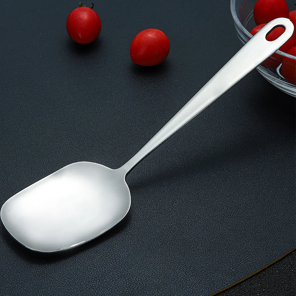 

Stainless Steel Serving Spoon Large Solid Cooking Spoon Buffet Banquet Spoons 8.65Inch Kitchen Food Spoon Metal Utensil Tabletop