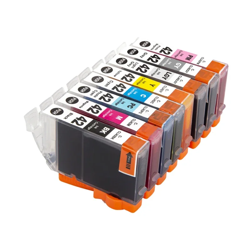 New Compatible CLI-42 Ink Cartridge For Canon PIXMA Pro-100 Pro-100S Printer Pro100 ink Cartridge cli42BK C Y GY LGY M PC PM ink