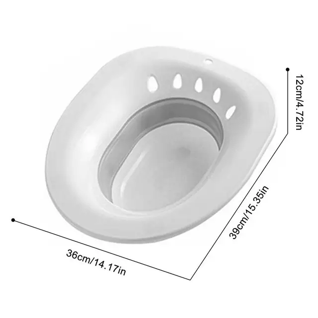 Sitz Fürdő Wc -Üléshez Hordozható Időskorú Szülés Utáni Aranyér - Image 6