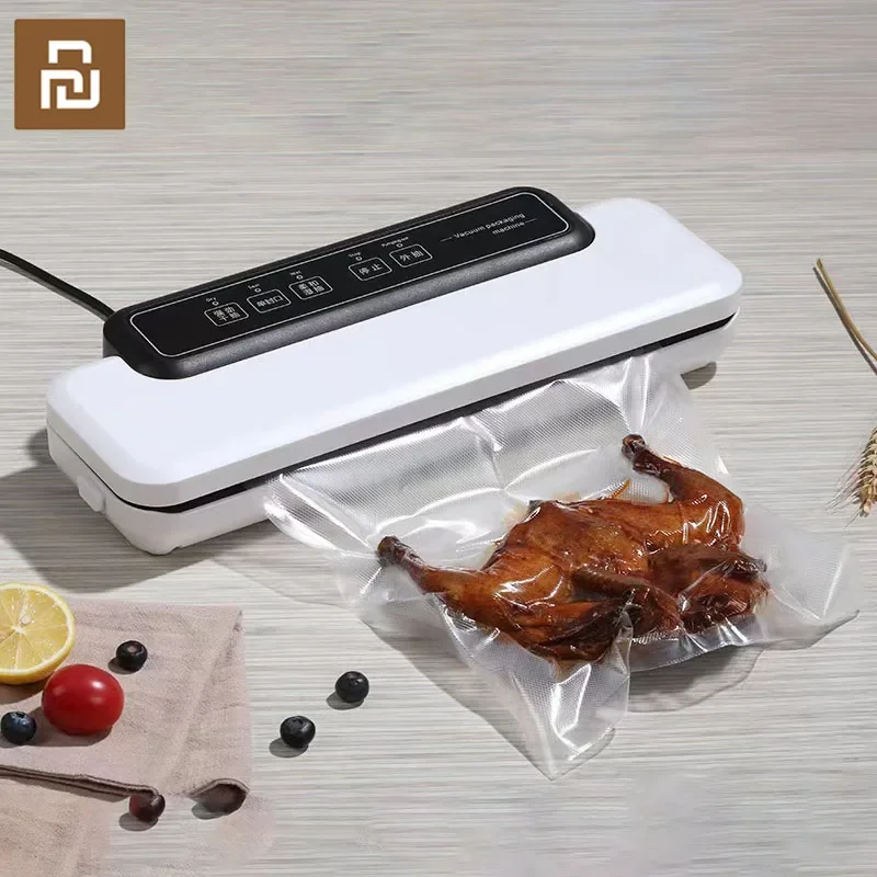 

Youpin Electric Vacuum Food Sealer Packaging Machine For Home Kitchen Food Saver Bags Commercial Vacuum Food Sealing 30cm