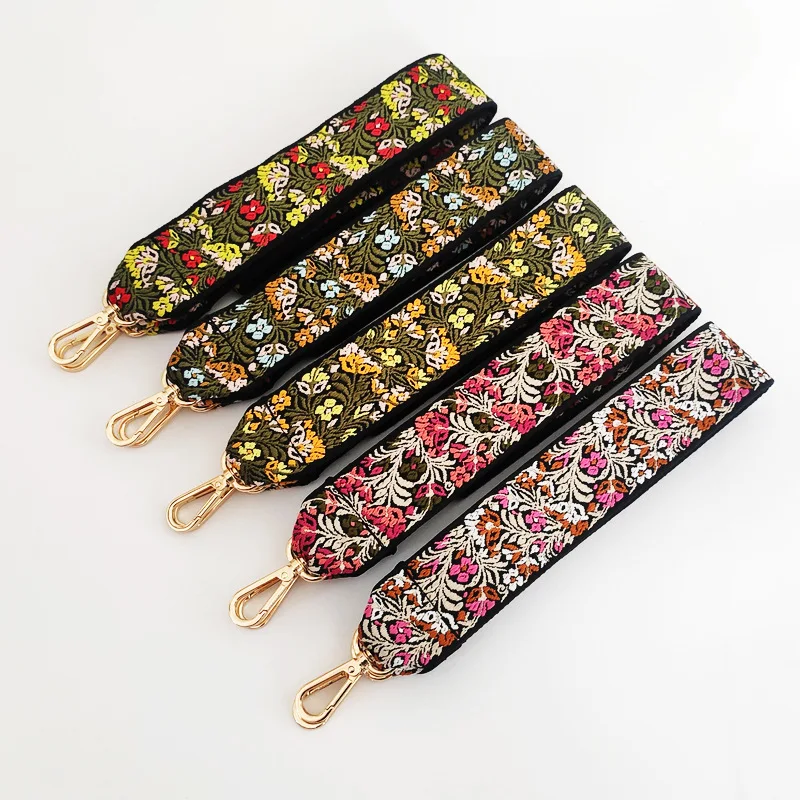 5cm Flower Strap for Bag By The Meter Belt for Knitted Bags Backpack Accessories Handbag Strap for Crossbody