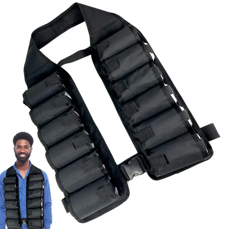 

Beer Drinking Vest Drinking Vest Belt Wear-resistant Beverage Soda Drink Vest Beverage Holder With 12 Pocket For Camping