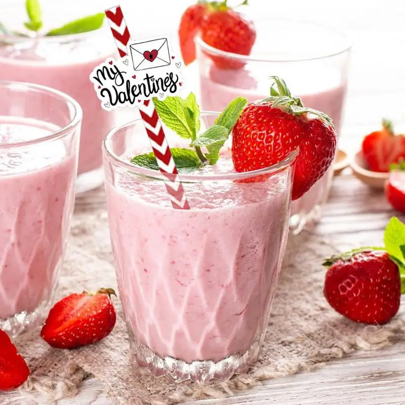 Heart Straws Wedding Paper Straws Bulk Kitchen Gadget Holiday Wedding Decorating Accessories For Parties
