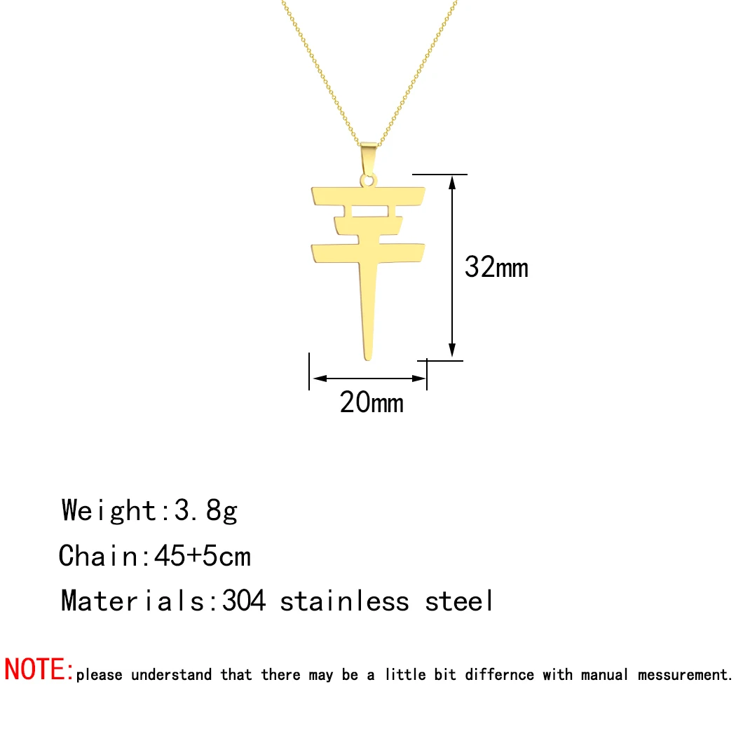 Fashion Tokio Hotel Necklace for Women Stainless Steel Pendant Logo Bill Kaulitz Sign Symbol Punk Men Choker Birthday Gifts images - 6