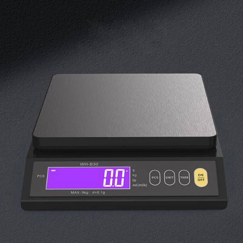 방수 디지털 전자 주방 저울 LCD 홈 음식 스낵 5kg/0.1g 10kg/1g 스테인레스 스틸 측정 계량 도구