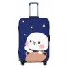 Bubu And Dudu Suitcase Cover Holiday Panda bear hugs love Practical Luggage Accesories Travel Protection 2