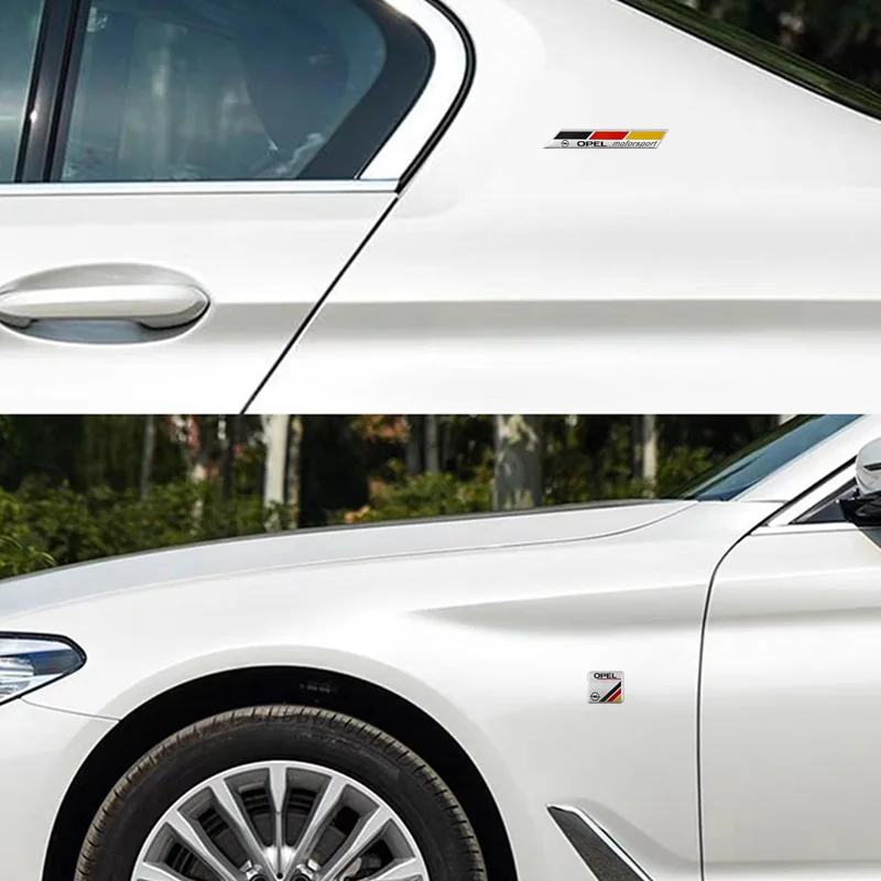새로운 3D 알루미늄 자동차 엠블럼 배지 오펠 코르사 아스트라 인시그니아 벡트라 자피라 메리바 모카 그랜드랜드 비바로용 리어 트렁크 스티커