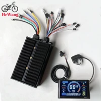 Contrôleur d'onde sinusoïdale de moteur sans balais de vélo électrique 36V 48V 60V 60A 2000W 3000W avec écran LCD couleur S966 pour Scooter de vélo de montagne électrique 4