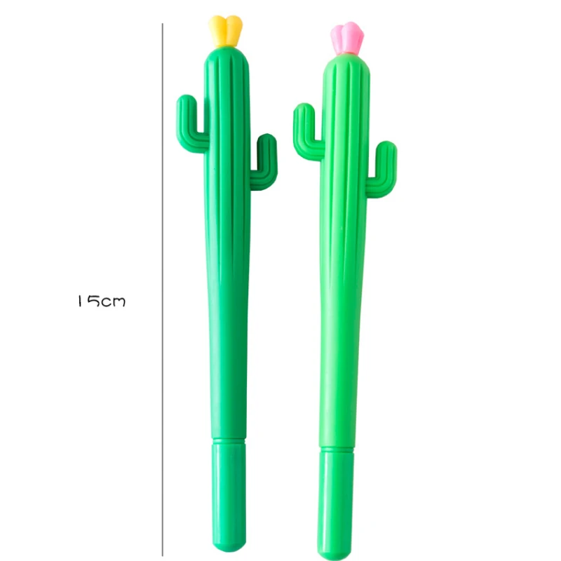 48 Pcs Cactus Gel Pens Bulk Rollerball Neutral Pens Black Gel Ink Kawaii  Writing Tools Students Teachers School Supplies - AliExpress