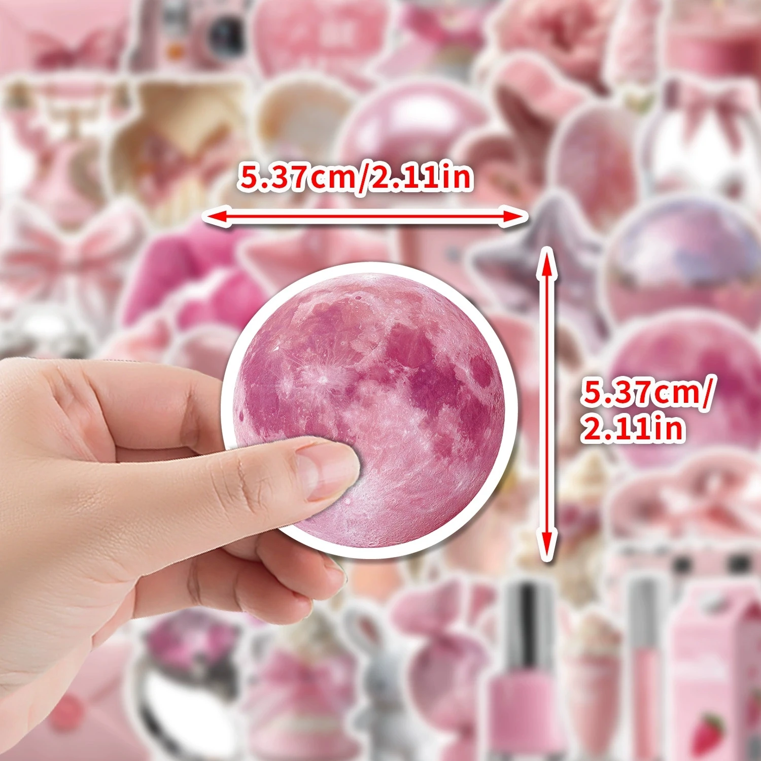 50-100PCS 핑크 소녀 미적 그래피티 스티커 물병 전화 케이스에 대 한 방수 귀여운 데칼 노트북 스크랩북 선물 홈
