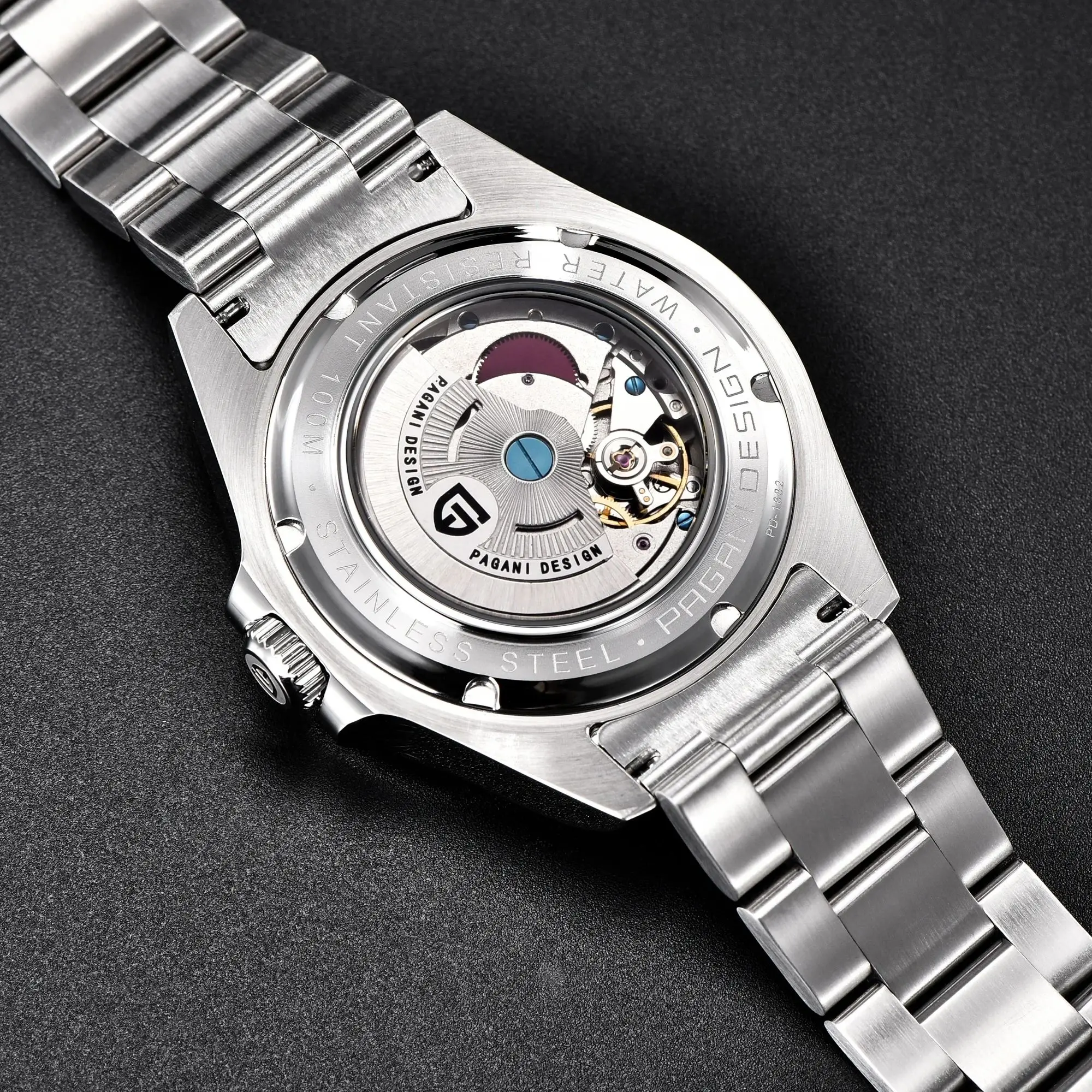pagani design vintage 42mm gmt men's watch pd1682 automatic mechanical timepiece sapphire stainless steel 100m waterproof retro PAGANI DESIGN Vintage 42MM GMT Men's Watch PD1682 Automatic Mechanical Timepiece Sapphire Stainless Steel 100M Waterproof Retro 2