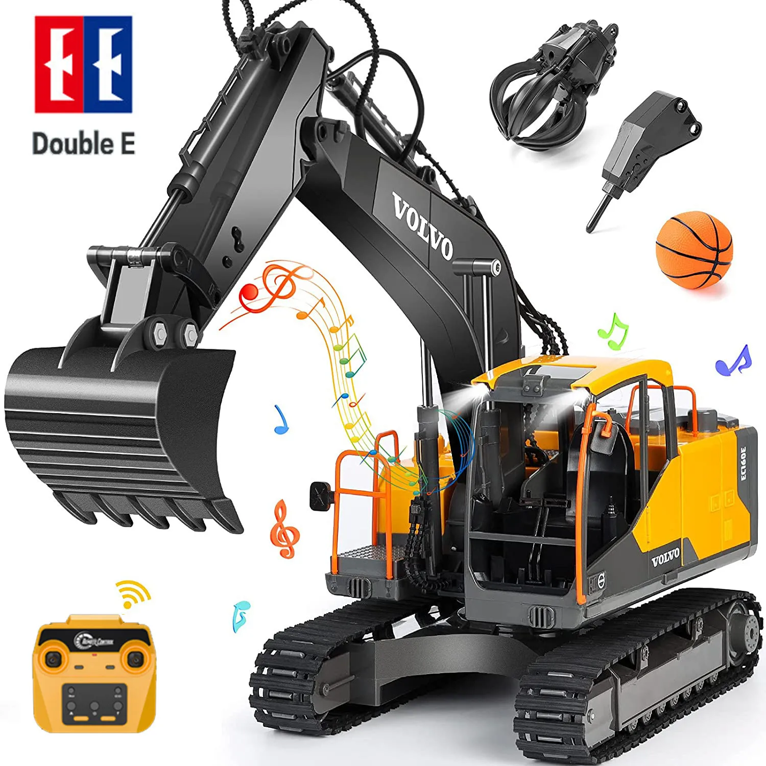 Dubbele E E598 Rc Graafmachine 17 Kanaals 1:16 Rc Engineering Auto Afstandsbediening Crawler Truck Legering Graafmachine Terug Naar School Geschenken