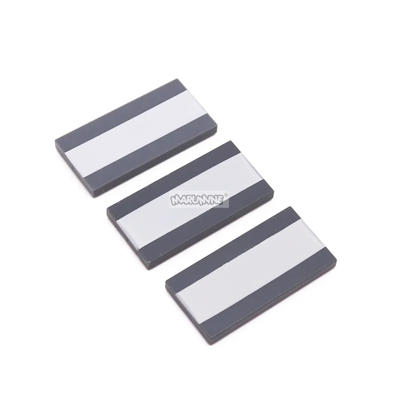 Marumine 50PCS Road Crosswalk MOC Blocks City Street View Accessories 87079 Compatible Town Traffic Zebra Building Brick Parts 3