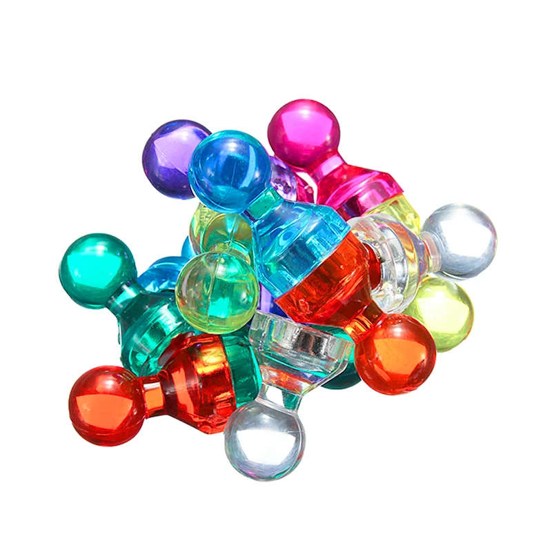 Magnetic Pins 14 Pcs/Set Strong Neodymium Noticeboard Skittle Men Pin Magnets Fridge DIY Whiteboard Uses in Office Advertising Education magnetic fridge magnets magnetic pins
