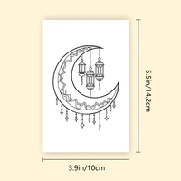 32pcs, Eid Doodle Colouring Cards, DIY Colouring Cards, Eid Painting Cards, Moon, Stars, Lanterns Family and Party Activities 2