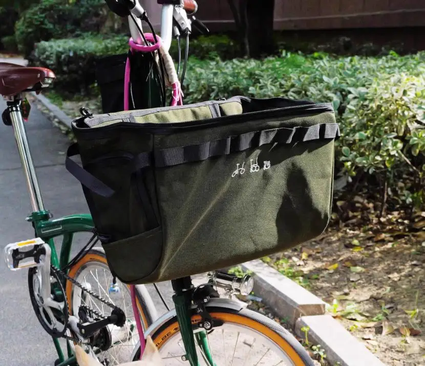 ブロンプトン用　フロントバスケット(布製) 楽天市場】折りたたみ自転車バスケット.ブロンプトン折りたたみ
