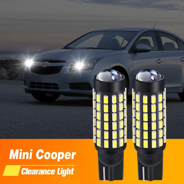 2x T10 W5W 194 168 LED Canbus No Error Bulb 5W5 5W 12V 2400LM Super Bright  Car Interior Side Light License Plate Lamp Auto 6000K - AliExpress