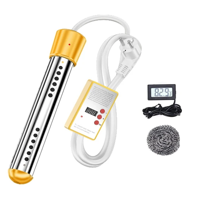 Immersion Water Heater, 1500W Electric Submersible Water Heater With Timer,  Stainless Steel Guard Cover - AliExpress