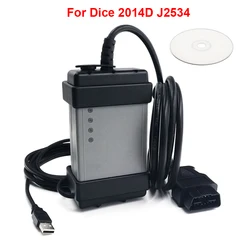 For Dice 2014D J2534 For Volvo OBD Diagnostic Model V2014D 1999-2014 V2015A Full Chip VXDIAG VCX NANO USB Interface Code Scanner