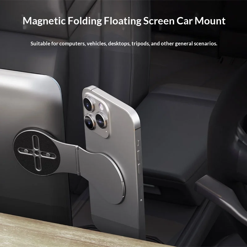 Dual Magnetic Folding Stand Holder for Versatile Use with Floating Mount